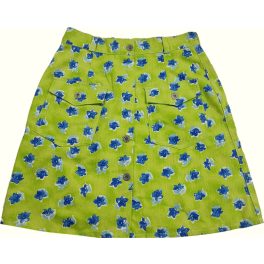 Virágmintás világoszöld szoknya (158)