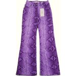 Kígyóbőrmintás lila trapéznadrág (152)