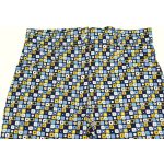 Sárga mintás sötétkék nadrág (128)