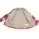 Kockás piros, bélelt ing (116)