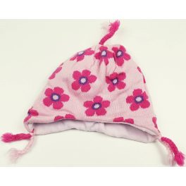 Virágos rózsaszín sapka (74-80)