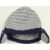 Fejhallgatós szürke sapka (62)