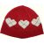 Szívecskés piros sapka (86-92)