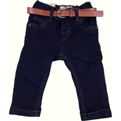 Sötétkék skinny farmer övvel (68)