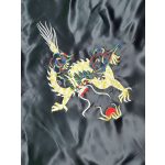 Sárkányos női szatén köntös - L