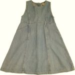 Világoskék Next farmerruha (110)