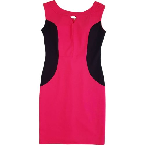 Pink-fekete női ruha - M