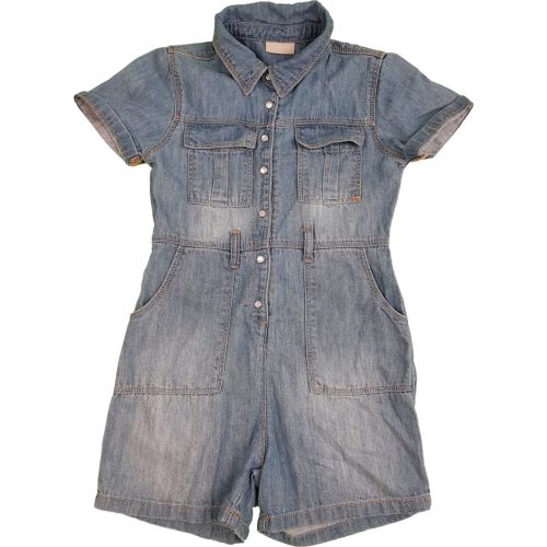 Koptatott farmer playsuit (128)