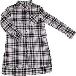 Szürke kockás ingruha (116-122)