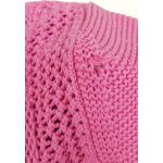 Rózsaszín kötött kardigán (92-98)