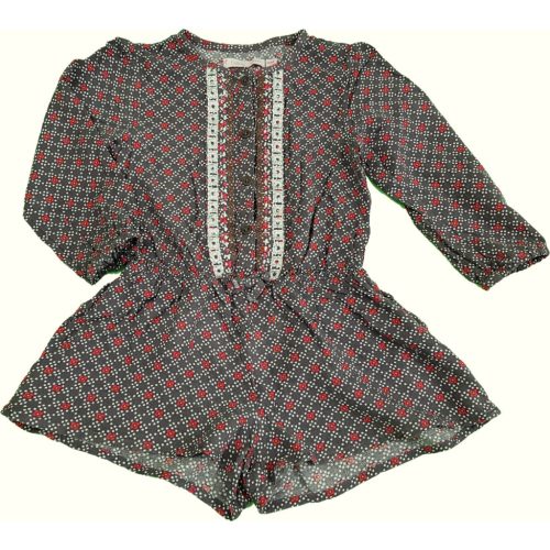 Gemo mintás kislány playsuit - 86