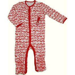 St.Bernard karácsonyi piros-fehér pizsama - 74 (ÚJ)