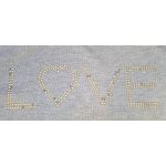 Szürke flitteres pulóver (152-158)