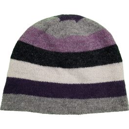 Szürke-lila csíkos sapka (104-122)