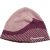 Mintás, lila kötött sapka (140-152)