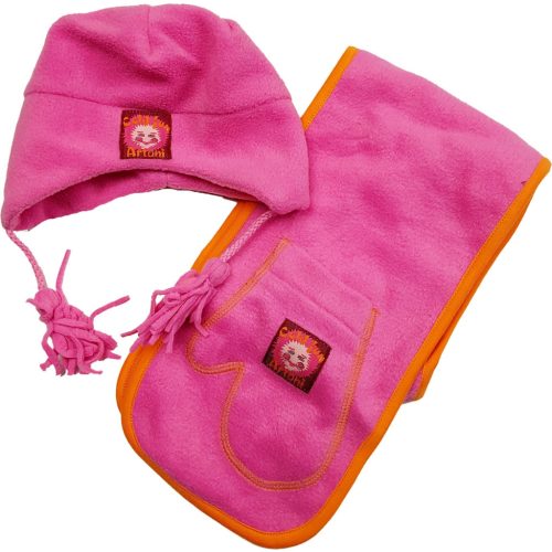Pink sapka sál szett