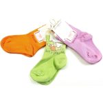 3 db-os virágos-egeres színes zokni szett (74-80)