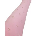 Rózsaszín, hold mintás harisnya (128-134)