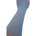 Világoskék, rombuszmintás harisnya (140-146)