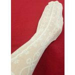 Bézs csipke térdzokni (104-110)