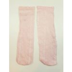 Rózsaszín csipke térdzokni (104-110)