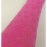 Áttört mintás ciklámen térdzokni (104-110)