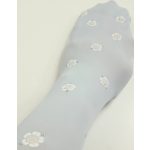 Virágmintás halványkék alkalmi harisnya (140-146)