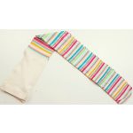 Kék-pink csíkos ekrü harisnya (104-116)