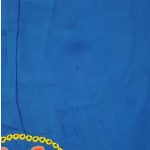 Hímzett virágos kék felső (164)