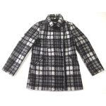 Fekete-fehér szövetkabát (152)