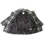 Fekete-fehér szövetkabát (152)