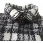 Fekete-fehér szövetkabát (152)