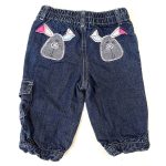 Next bélelt nyuszis farmernadrág - 68