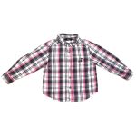 Szürke kockás dínós ing (80-86)