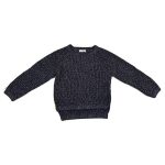 Csillogós sötétkék pulóver (122)