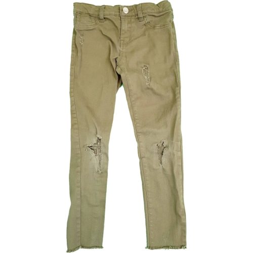 Szaggatott keki Denim nadrág (122)
