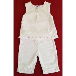 Hímzett lenes, fehér együttes (80)