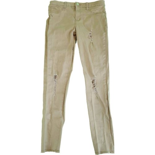 Szaggatott zöld skinny nadrág (152)