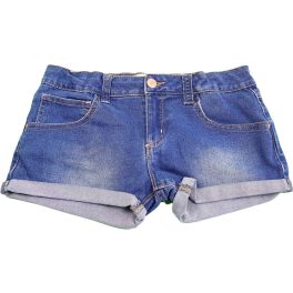 Égszínkék Denim farmershort (152)