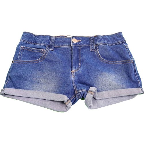 Égszínkék Denim farmershort (152)