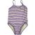 Lila-fehér csíkos fürdőruha (62-68)