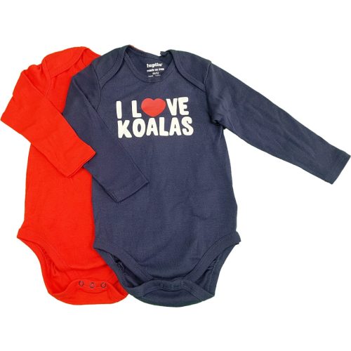 Koalás piros-kék body szett (74-80)