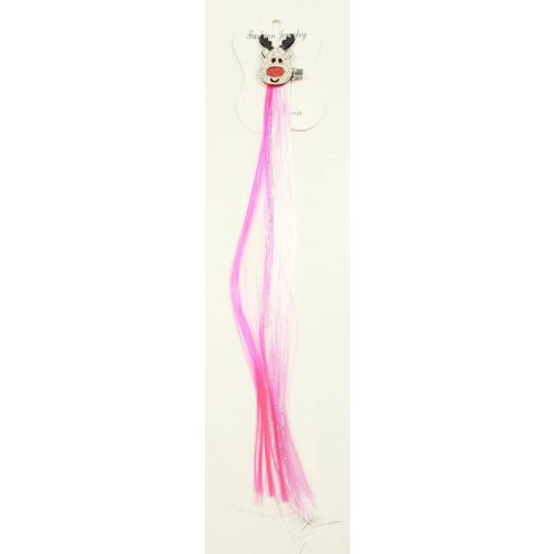 Rénszarvas csat pink póthajjal