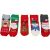 5 pár karácsonyi thermo baba zokni szett - 68-80 (ÚJ)