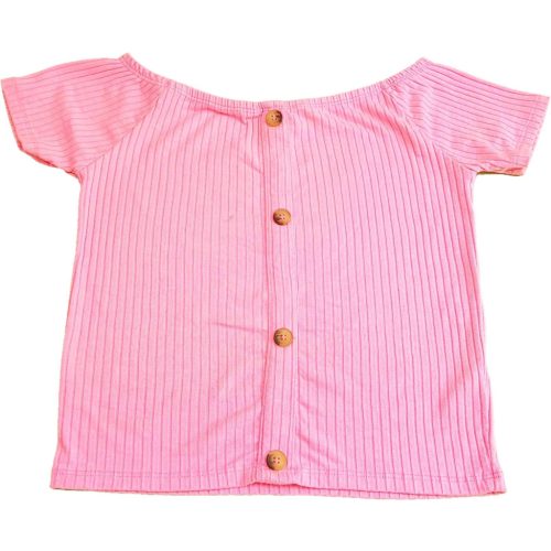Gombos neonpink felső (158)