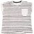 Csíkos fehér felső (68-74)