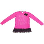 Tüllös pink pulóver (158)