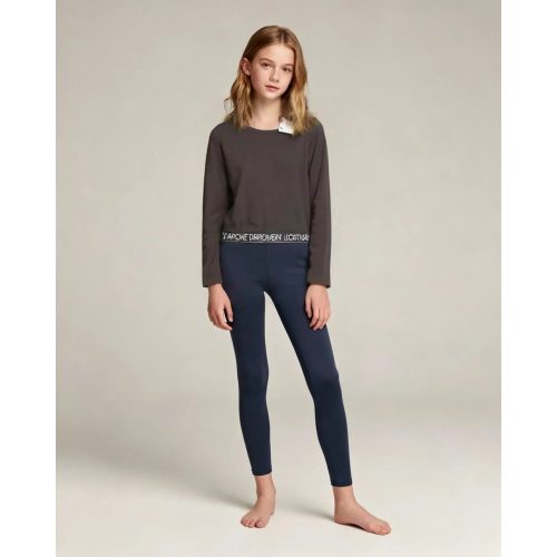 H&M fekete lányka felső - 170 (ÚJ)