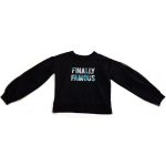 Feliratos fekete River Island pulóver (152)