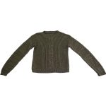 Exhibit zöld női pulóver - S-M (ÚJ)